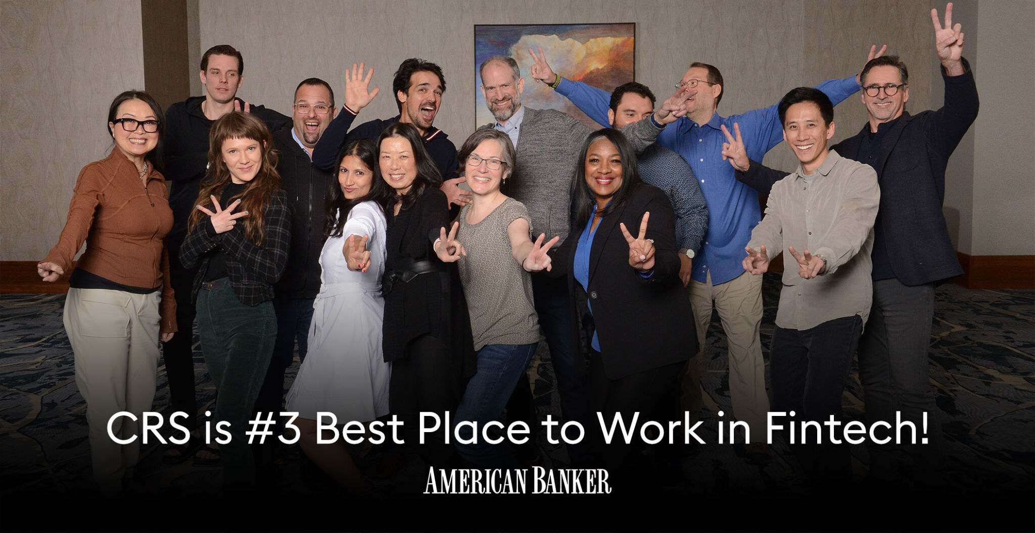 CRS team celebrates Best Places to Work in Fintech awards 2023