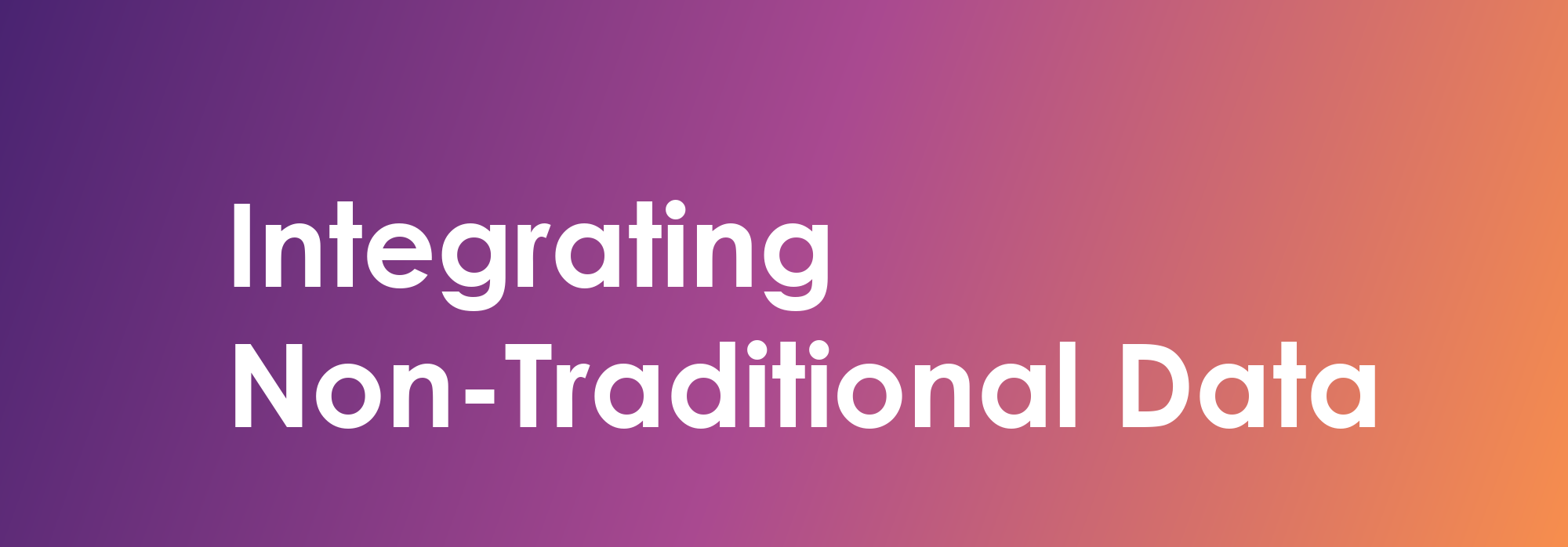 How Can You Integrate Non-Traditional Data Into an Existing Credit Model?